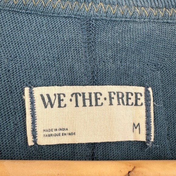 We The Free Cropped Graphic Devin T Shirt Heart Rose Womens M Boho Oversized - Picture 7 of 7